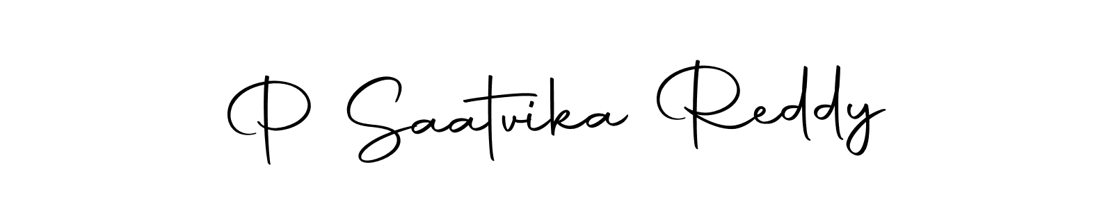 This is the best signature style for the P Saatvika Reddy name. Also you like these signature font (Autography-DOLnW). Mix name signature. P Saatvika Reddy signature style 10 images and pictures png