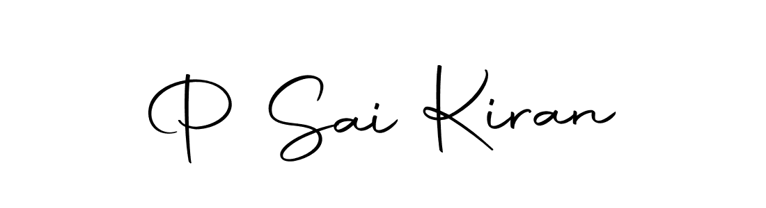 This is the best signature style for the P Sai Kiran name. Also you like these signature font (Autography-DOLnW). Mix name signature. P Sai Kiran signature style 10 images and pictures png