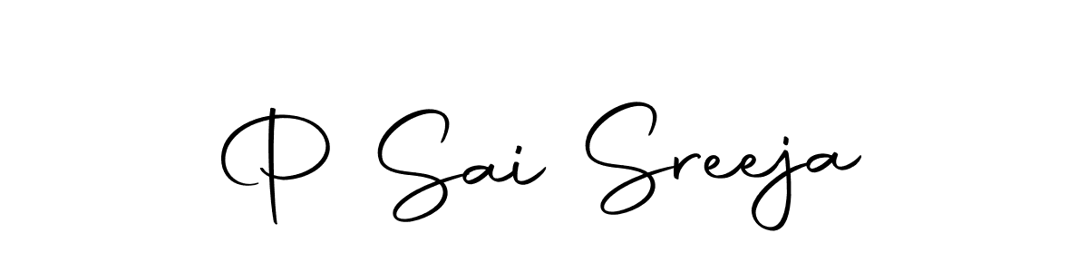 You can use this online signature creator to create a handwritten signature for the name P Sai Sreeja. This is the best online autograph maker. P Sai Sreeja signature style 10 images and pictures png