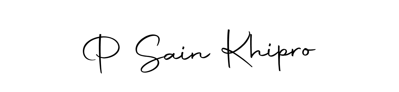 How to make P Sain Khipro signature? Autography-DOLnW is a professional autograph style. Create handwritten signature for P Sain Khipro name. P Sain Khipro signature style 10 images and pictures png