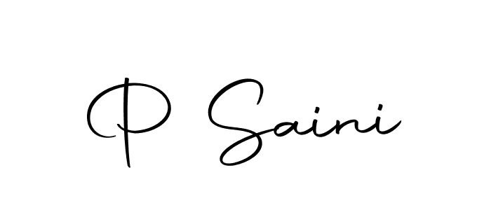 How to make P Saini signature? Autography-DOLnW is a professional autograph style. Create handwritten signature for P Saini name. P Saini signature style 10 images and pictures png