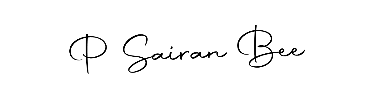 if you are searching for the best signature style for your name P Sairan Bee. so please give up your signature search. here we have designed multiple signature styles  using Autography-DOLnW. P Sairan Bee signature style 10 images and pictures png