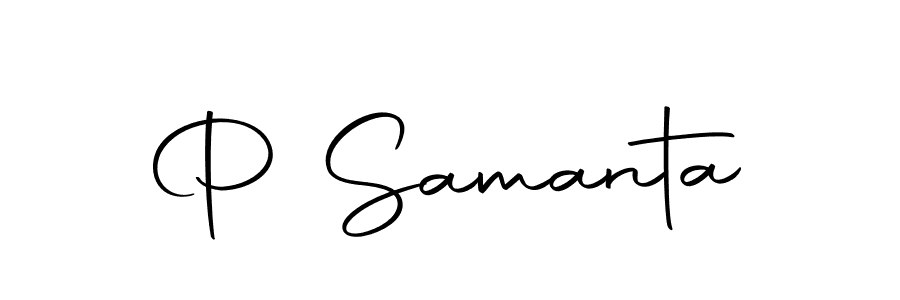 Use a signature maker to create a handwritten signature online. With this signature software, you can design (Autography-DOLnW) your own signature for name P Samanta. P Samanta signature style 10 images and pictures png
