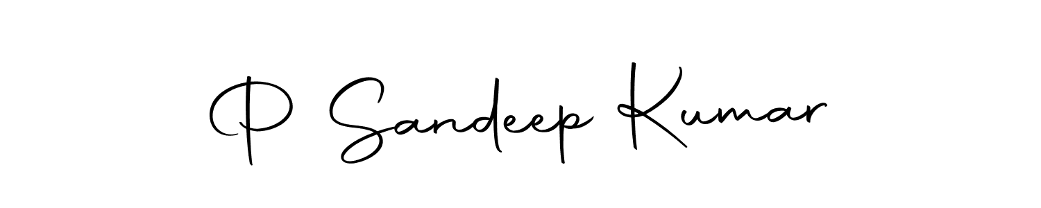 You should practise on your own different ways (Autography-DOLnW) to write your name (P Sandeep Kumar) in signature. don't let someone else do it for you. P Sandeep Kumar signature style 10 images and pictures png