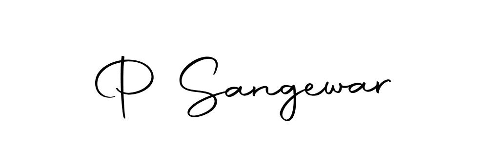 if you are searching for the best signature style for your name P Sangewar. so please give up your signature search. here we have designed multiple signature styles  using Autography-DOLnW. P Sangewar signature style 10 images and pictures png