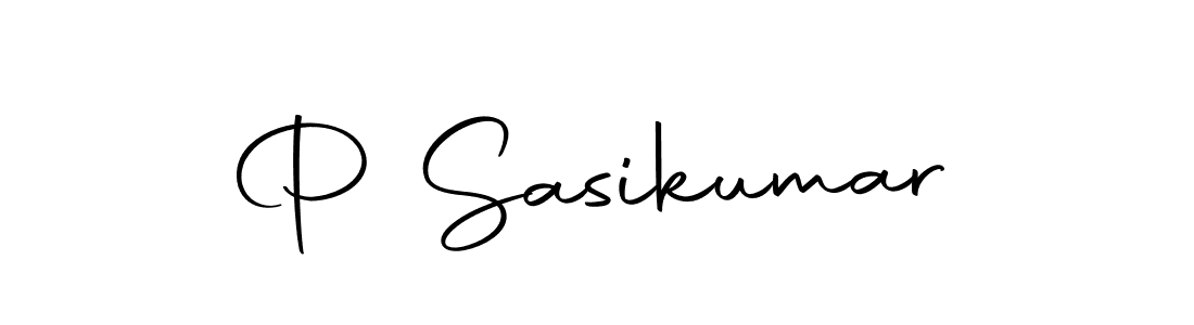 How to make P Sasikumar name signature. Use Autography-DOLnW style for creating short signs online. This is the latest handwritten sign. P Sasikumar signature style 10 images and pictures png