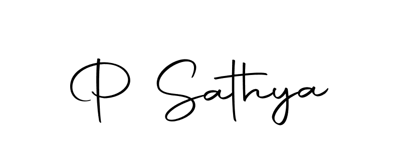 The best way (Autography-DOLnW) to make a short signature is to pick only two or three words in your name. The name P Sathya include a total of six letters. For converting this name. P Sathya signature style 10 images and pictures png