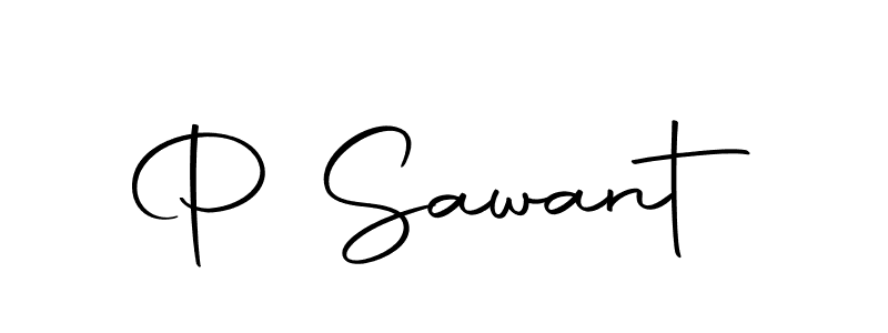Also we have P Sawant name is the best signature style. Create professional handwritten signature collection using Autography-DOLnW autograph style. P Sawant signature style 10 images and pictures png