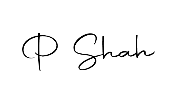 Make a beautiful signature design for name P Shah. With this signature (Autography-DOLnW) style, you can create a handwritten signature for free. P Shah signature style 10 images and pictures png