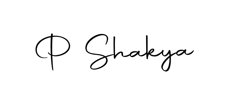 Also we have P Shakya name is the best signature style. Create professional handwritten signature collection using Autography-DOLnW autograph style. P Shakya signature style 10 images and pictures png