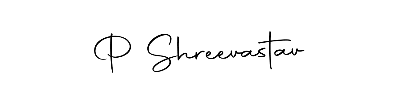 Design your own signature with our free online signature maker. With this signature software, you can create a handwritten (Autography-DOLnW) signature for name P Shreevastav. P Shreevastav signature style 10 images and pictures png