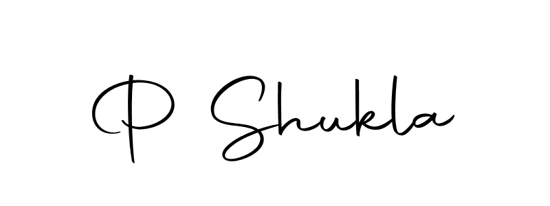 How to make P Shukla name signature. Use Autography-DOLnW style for creating short signs online. This is the latest handwritten sign. P Shukla signature style 10 images and pictures png