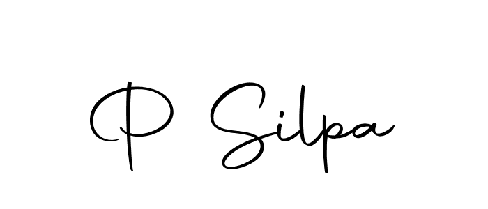 How to make P Silpa signature? Autography-DOLnW is a professional autograph style. Create handwritten signature for P Silpa name. P Silpa signature style 10 images and pictures png