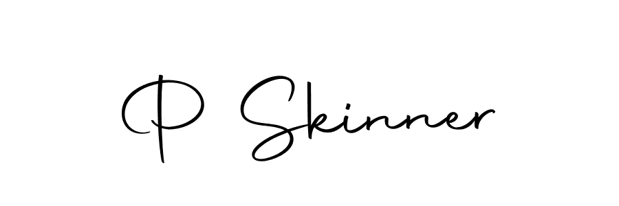 Create a beautiful signature design for name P Skinner. With this signature (Autography-DOLnW) fonts, you can make a handwritten signature for free. P Skinner signature style 10 images and pictures png