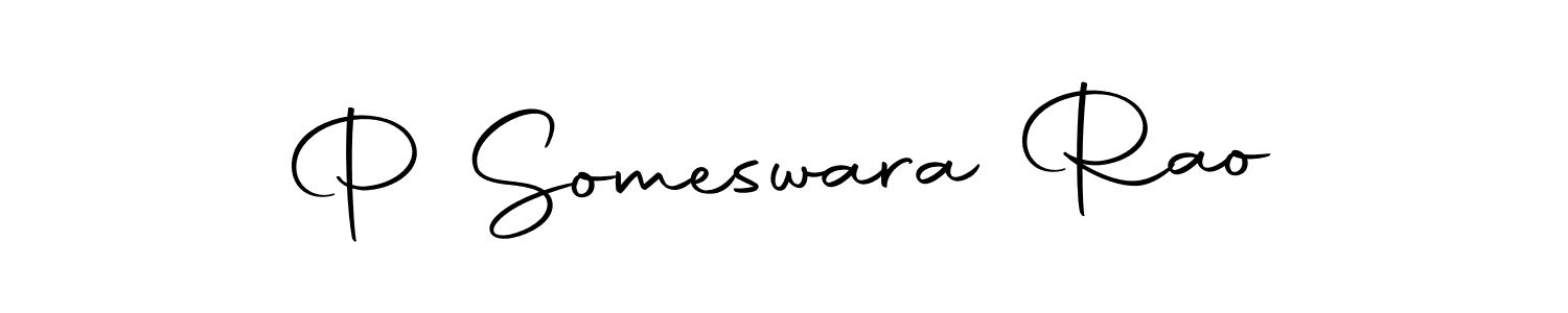 Design your own signature with our free online signature maker. With this signature software, you can create a handwritten (Autography-DOLnW) signature for name P Someswara Rao. P Someswara Rao signature style 10 images and pictures png