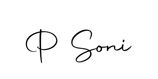 if you are searching for the best signature style for your name P Soni. so please give up your signature search. here we have designed multiple signature styles  using Autography-DOLnW. P Soni signature style 10 images and pictures png