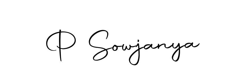 You should practise on your own different ways (Autography-DOLnW) to write your name (P Sowjanya) in signature. don't let someone else do it for you. P Sowjanya signature style 10 images and pictures png