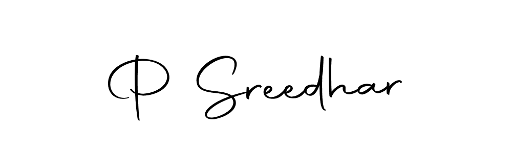 P Sreedhar stylish signature style. Best Handwritten Sign (Autography-DOLnW) for my name. Handwritten Signature Collection Ideas for my name P Sreedhar. P Sreedhar signature style 10 images and pictures png