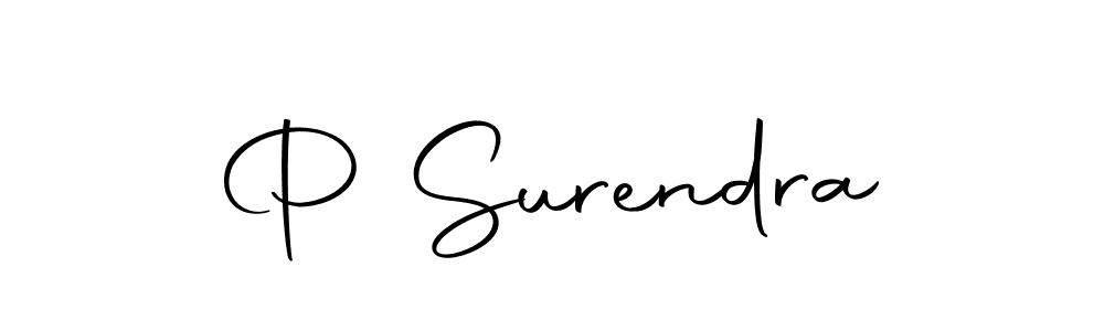 if you are searching for the best signature style for your name P Surendra. so please give up your signature search. here we have designed multiple signature styles  using Autography-DOLnW. P Surendra signature style 10 images and pictures png