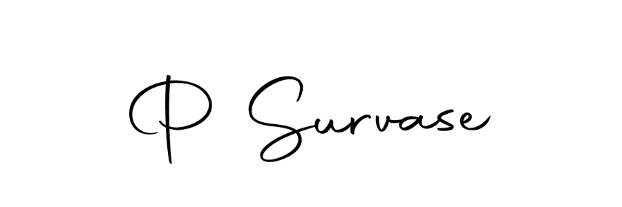 Make a beautiful signature design for name P Survase. Use this online signature maker to create a handwritten signature for free. P Survase signature style 10 images and pictures png