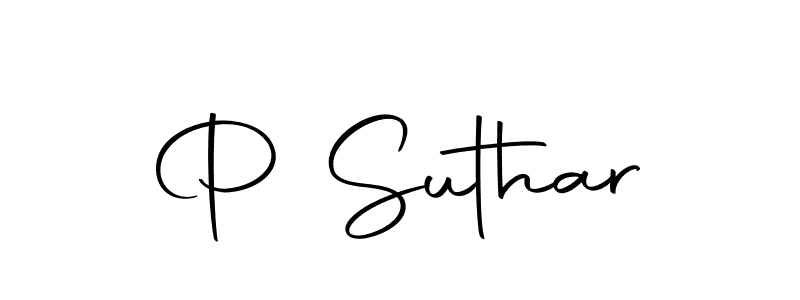 if you are searching for the best signature style for your name P Suthar. so please give up your signature search. here we have designed multiple signature styles  using Autography-DOLnW. P Suthar signature style 10 images and pictures png