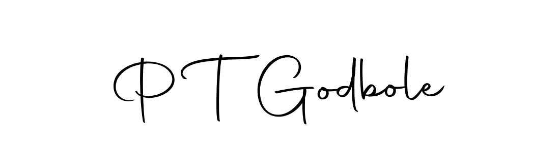 You should practise on your own different ways (Autography-DOLnW) to write your name (P T Godbole) in signature. don't let someone else do it for you. P T Godbole signature style 10 images and pictures png