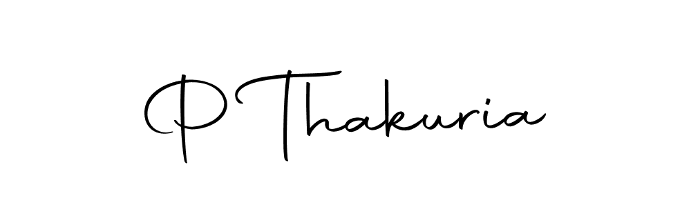 The best way (Autography-DOLnW) to make a short signature is to pick only two or three words in your name. The name P Thakuria include a total of six letters. For converting this name. P Thakuria signature style 10 images and pictures png