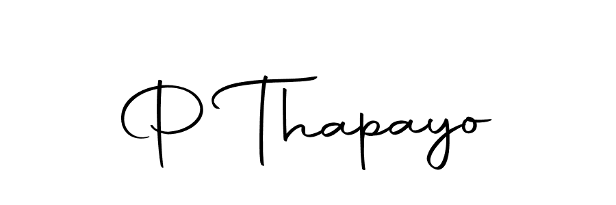 if you are searching for the best signature style for your name P Thapayo. so please give up your signature search. here we have designed multiple signature styles  using Autography-DOLnW. P Thapayo signature style 10 images and pictures png