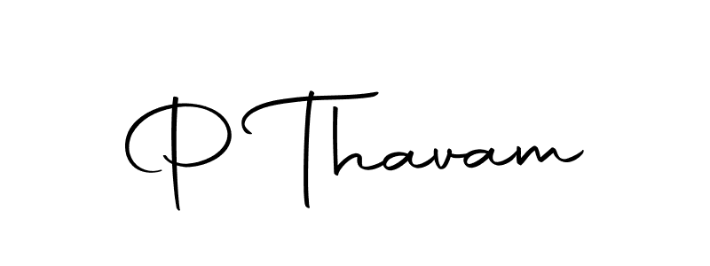 How to make P Thavam signature? Autography-DOLnW is a professional autograph style. Create handwritten signature for P Thavam name. P Thavam signature style 10 images and pictures png