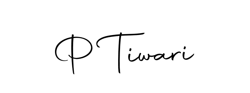 Make a beautiful signature design for name P Tiwari. With this signature (Autography-DOLnW) style, you can create a handwritten signature for free. P Tiwari signature style 10 images and pictures png