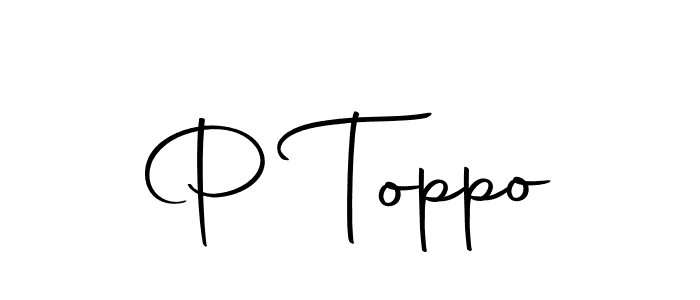 Make a beautiful signature design for name P Toppo. With this signature (Autography-DOLnW) style, you can create a handwritten signature for free. P Toppo signature style 10 images and pictures png