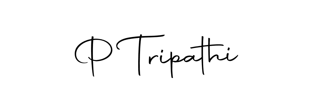 Use a signature maker to create a handwritten signature online. With this signature software, you can design (Autography-DOLnW) your own signature for name P Tripathi. P Tripathi signature style 10 images and pictures png