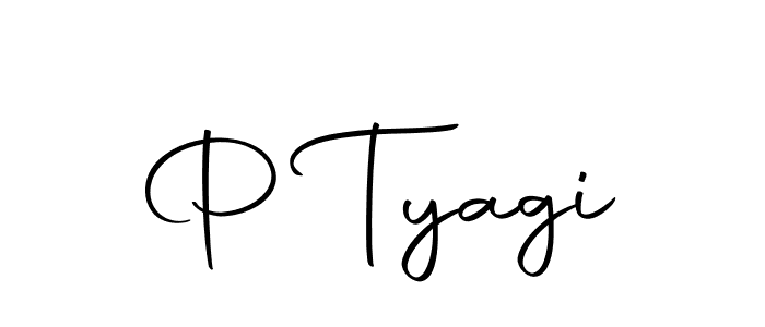 Use a signature maker to create a handwritten signature online. With this signature software, you can design (Autography-DOLnW) your own signature for name P Tyagi. P Tyagi signature style 10 images and pictures png