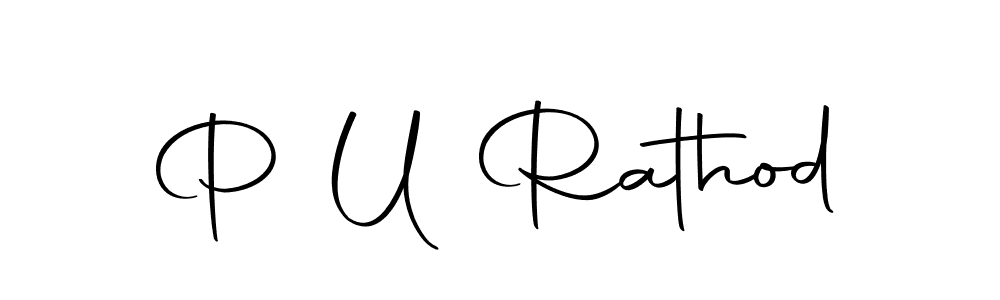You should practise on your own different ways (Autography-DOLnW) to write your name (P U Rathod) in signature. don't let someone else do it for you. P U Rathod signature style 10 images and pictures png