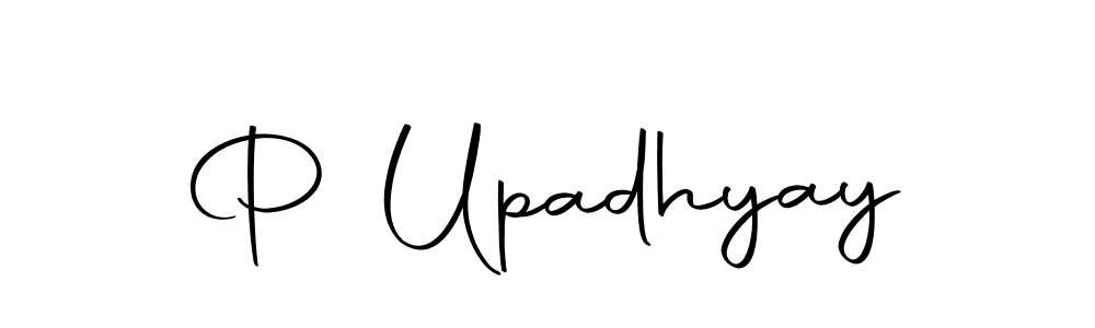 You should practise on your own different ways (Autography-DOLnW) to write your name (P Upadhyay) in signature. don't let someone else do it for you. P Upadhyay signature style 10 images and pictures png