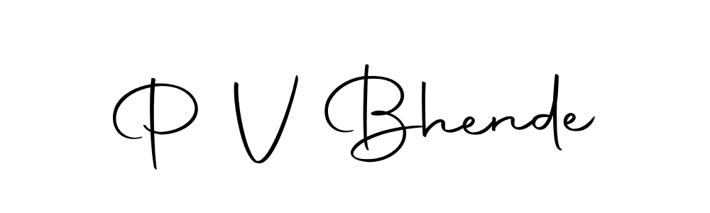 Also we have P V Bhende name is the best signature style. Create professional handwritten signature collection using Autography-DOLnW autograph style. P V Bhende signature style 10 images and pictures png