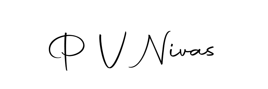 Autography-DOLnW is a professional signature style that is perfect for those who want to add a touch of class to their signature. It is also a great choice for those who want to make their signature more unique. Get P V Nivas name to fancy signature for free. P V Nivas signature style 10 images and pictures png