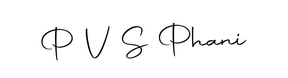 How to make P V S Phani name signature. Use Autography-DOLnW style for creating short signs online. This is the latest handwritten sign. P V S Phani signature style 10 images and pictures png