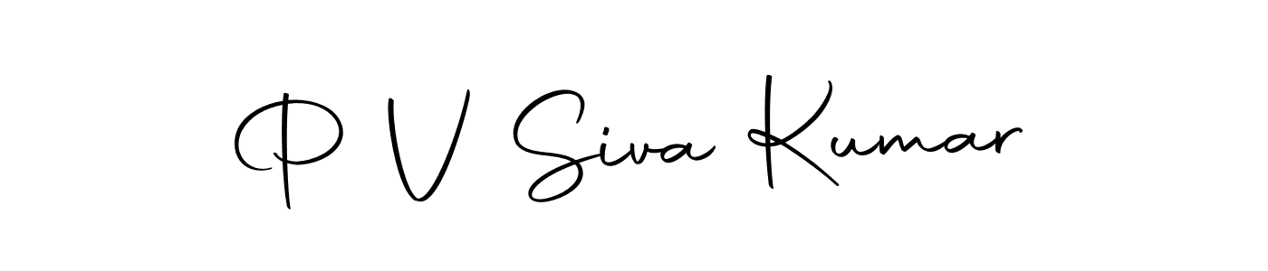 Design your own signature with our free online signature maker. With this signature software, you can create a handwritten (Autography-DOLnW) signature for name P V Siva Kumar. P V Siva Kumar signature style 10 images and pictures png