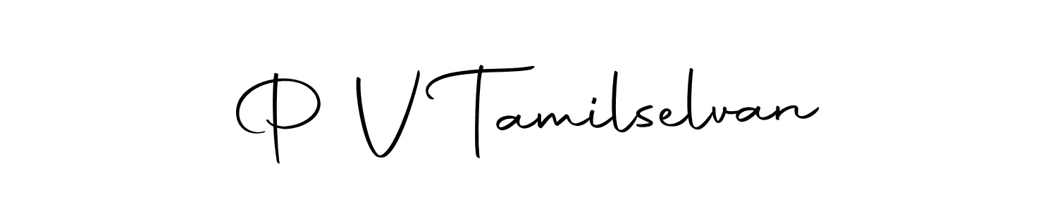 Make a beautiful signature design for name P V Tamilselvan. With this signature (Autography-DOLnW) style, you can create a handwritten signature for free. P V Tamilselvan signature style 10 images and pictures png