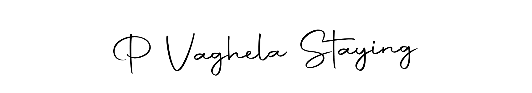 Autography-DOLnW is a professional signature style that is perfect for those who want to add a touch of class to their signature. It is also a great choice for those who want to make their signature more unique. Get P Vaghela Staying name to fancy signature for free. P Vaghela Staying signature style 10 images and pictures png