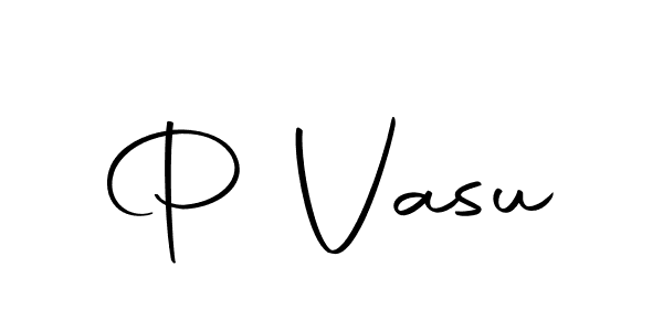 You can use this online signature creator to create a handwritten signature for the name P Vasu. This is the best online autograph maker. P Vasu signature style 10 images and pictures png