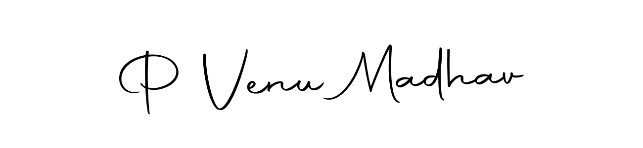 Create a beautiful signature design for name P Venu Madhav. With this signature (Autography-DOLnW) fonts, you can make a handwritten signature for free. P Venu Madhav signature style 10 images and pictures png