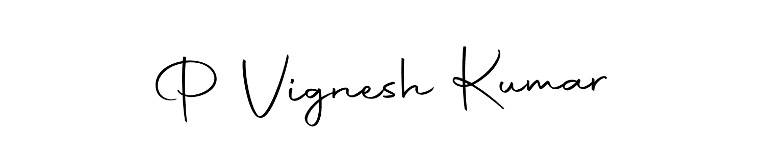 Also we have P Vignesh Kumar name is the best signature style. Create professional handwritten signature collection using Autography-DOLnW autograph style. P Vignesh Kumar signature style 10 images and pictures png