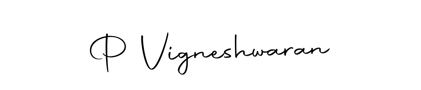 Use a signature maker to create a handwritten signature online. With this signature software, you can design (Autography-DOLnW) your own signature for name P Vigneshwaran. P Vigneshwaran signature style 10 images and pictures png