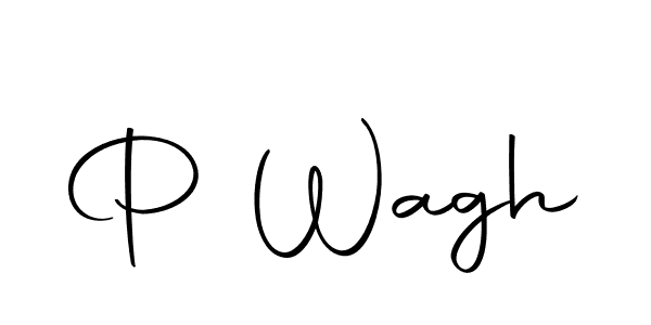 The best way (Autography-DOLnW) to make a short signature is to pick only two or three words in your name. The name P Wagh include a total of six letters. For converting this name. P Wagh signature style 10 images and pictures png