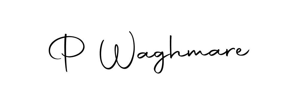 Design your own signature with our free online signature maker. With this signature software, you can create a handwritten (Autography-DOLnW) signature for name P Waghmare. P Waghmare signature style 10 images and pictures png
