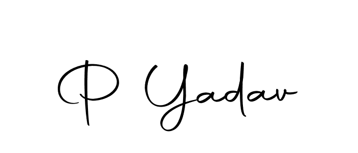 How to make P Yadav signature? Autography-DOLnW is a professional autograph style. Create handwritten signature for P Yadav name. P Yadav signature style 10 images and pictures png