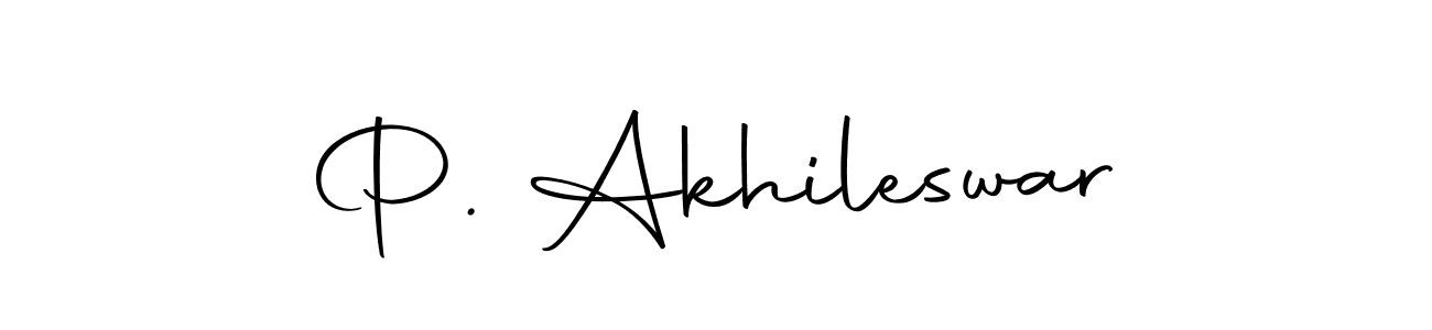 Make a beautiful signature design for name P. Akhileswar. With this signature (Autography-DOLnW) style, you can create a handwritten signature for free. P. Akhileswar signature style 10 images and pictures png