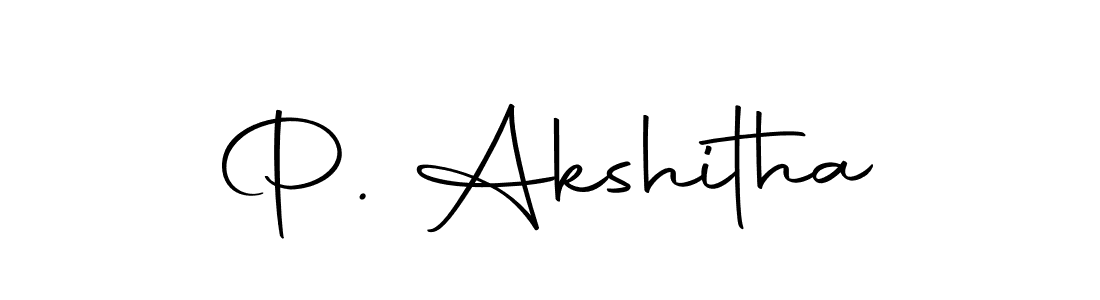 Make a beautiful signature design for name P. Akshitha. With this signature (Autography-DOLnW) style, you can create a handwritten signature for free. P. Akshitha signature style 10 images and pictures png